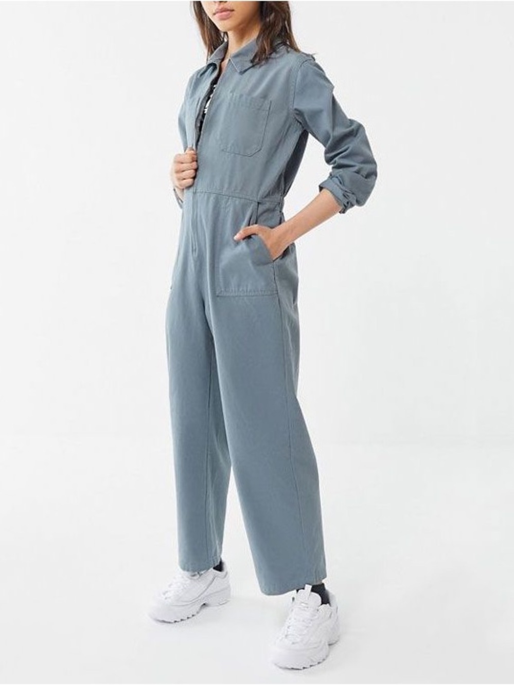 BDG Utility Jumpsuit Dusty Blue NWT Small